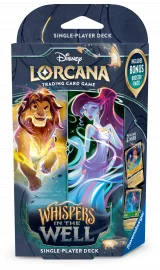 Karetní hra Lorcana: Whispers in the Well - Amber / Emerald Starter Deck (Simba & Megaga)
