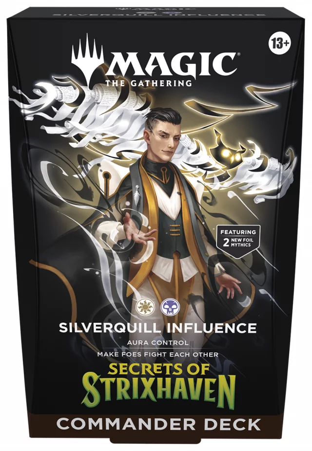 Karetní hra Magic: The Gathering Secrets of Strixhaven - Silverquill Influence Commander Deck