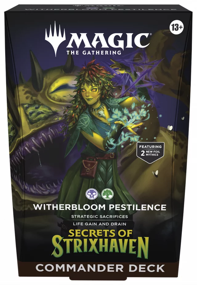 Karetní hra Magic: The Gathering Secrets of Strixhaven - Witherbloom Pestilence Commander Deck