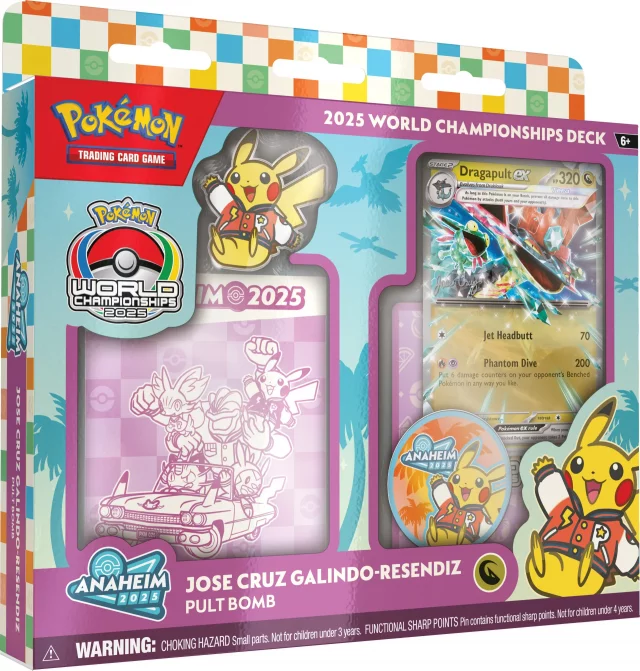 Karetní hra Pokémon TCG - 2025 World Championship Deck - Jose Cruz Galindo Resendiz - Dragapult ex - Juniors Runner-Up
