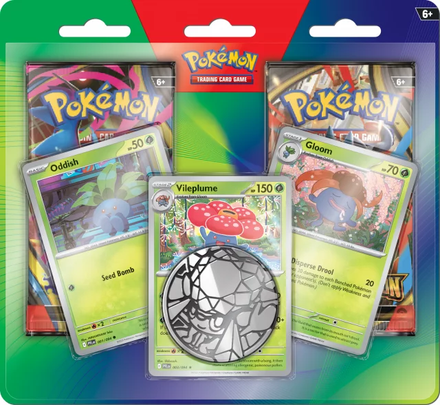 Karetní hra Pokémon TCG - Enhanced 2-Pack Blister booster (Oddish/Vileplume/Gloom)