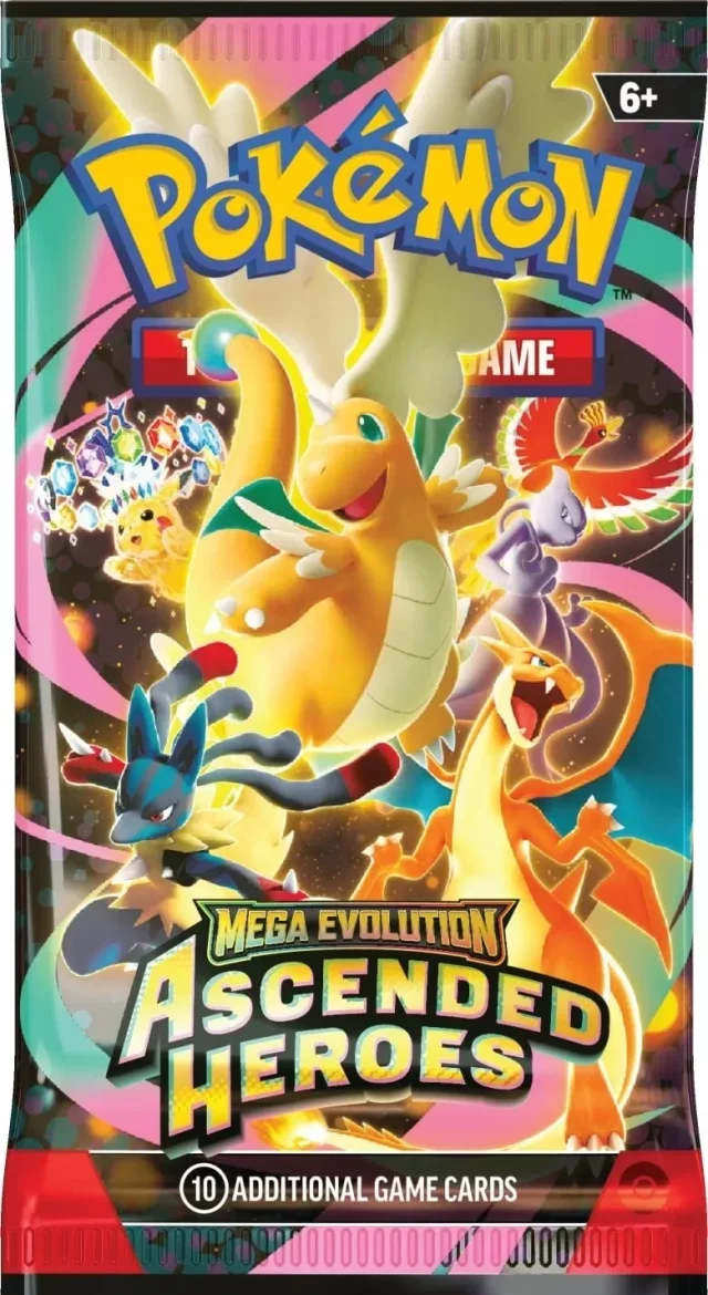 Karetní hra Pokémon TCG: Mega Evolution - Ascended Heroes Booster (10 karet)