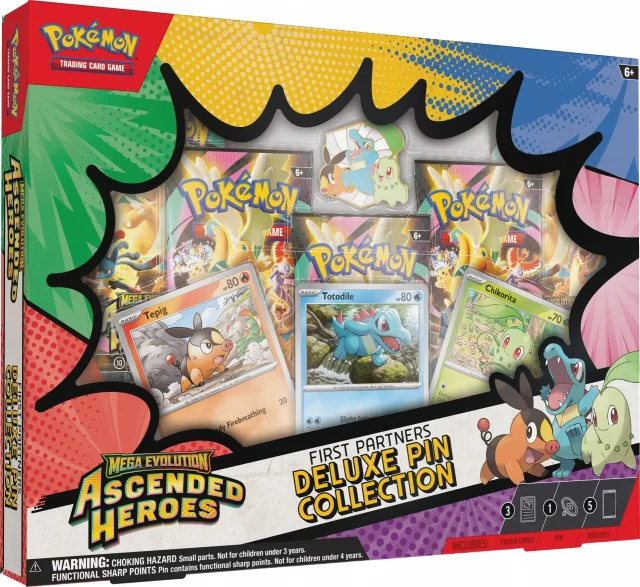 Karetní hra Pokémon TCG: Mega Evolution - Ascended Heroes First Partners Deluxe Pin Collection