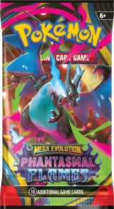 Karetní hra Pokémon TCG: Mega Evolution - Phantasmal Flames Booster (10 karet)