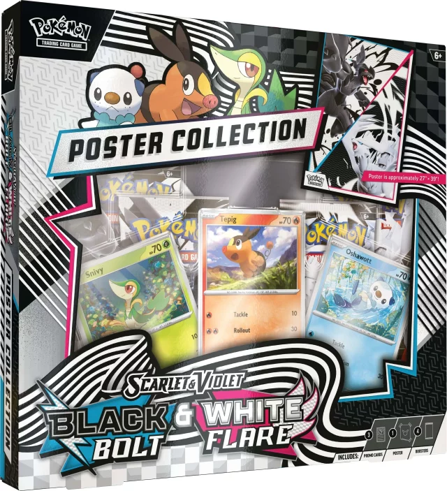 Karetní hra Pokémon TCG: Scarlet & Violet - Black Bolt & White Flare - Unova Poster Collection