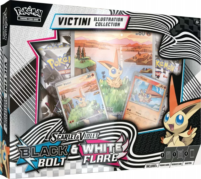 Karetní hra Pokémon TCG: Scarlet & Violet - Black Bolt & White Flare - Unova Victini Illustration Collection