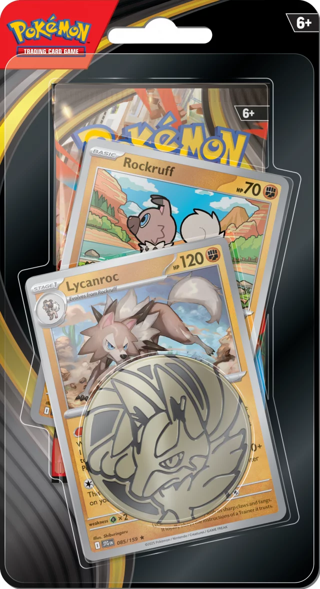 Karetní hra Pokémon TCG: Mega Evolution Checklane Blister booster (Lycanroc)