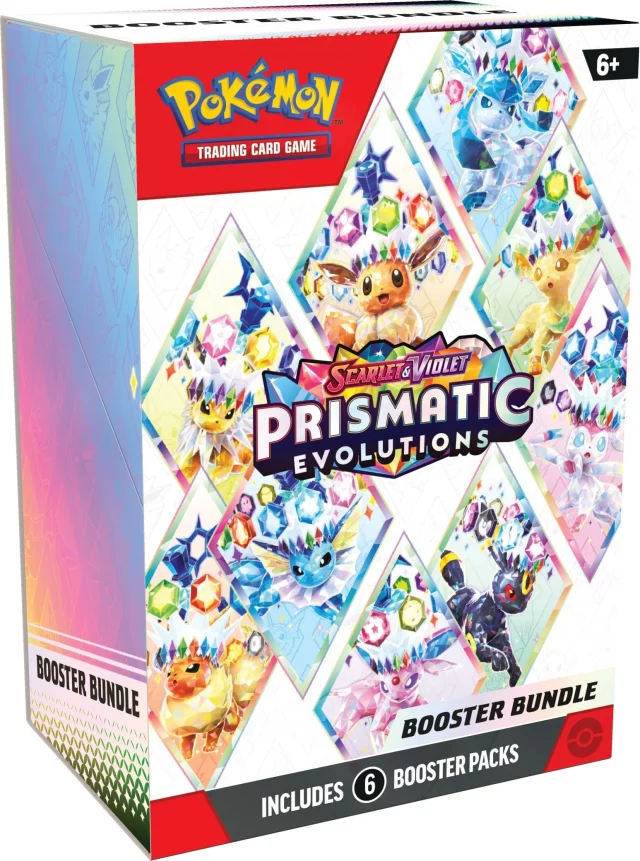 Karetní hra Pokémon TCG: Scarlet & Violet Prismatic Evolutions - Booster Bundle (6 boosterů) ENG