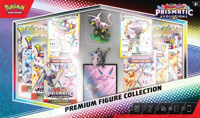 Karetní hra Pokémon TCG: Scarlet & Violet Prismatic Evolutions - Premium Figure Collection