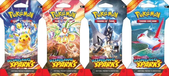 Karetní hra Pokémon TCG: Scarlet & Violet - Surging Sparks 1 Blister Booster (10 karet)