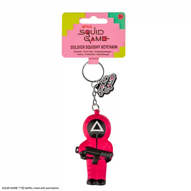 Klíčenka Squid Game - Soldier with Gun Squishy