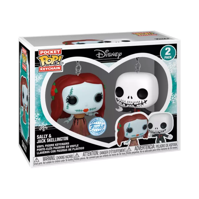 Klíčenka The Nightmare Before Christmas - Jack & Sally Skellington (Funko) (2 ks)