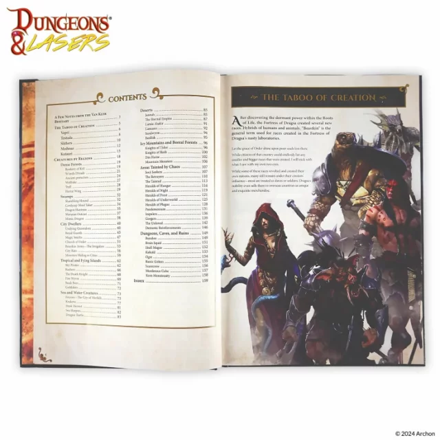 Kniha Dungeons & Dragons - Dungeons & Lasers: The World of Deuslair: Bestiary Book ENG