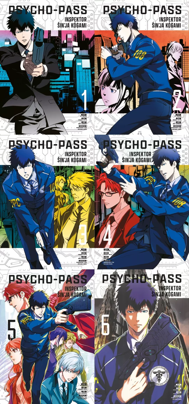 Výhodný set komiks Psycho-Pass - Inspektor Šin'ja Kógami 1-6