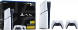 Konzole PlayStation 5 Slim 1 TB - Bílá + 2x DualSense (Digital Edition)