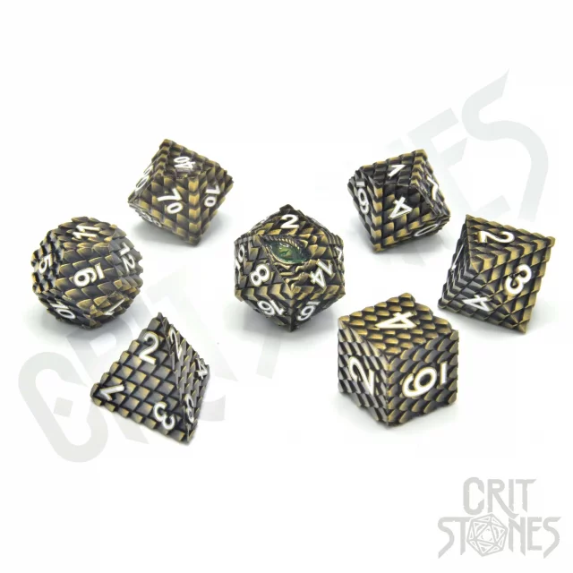 Kostky Drudaxizius Metal - RPG Dice Set  (7 ks)