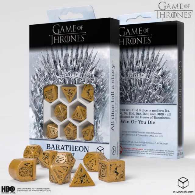 Kostky Game of Thrones - Baratheon (8 ks)