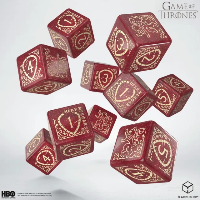 Kostky Game of Thrones - Lannister (10 ks)