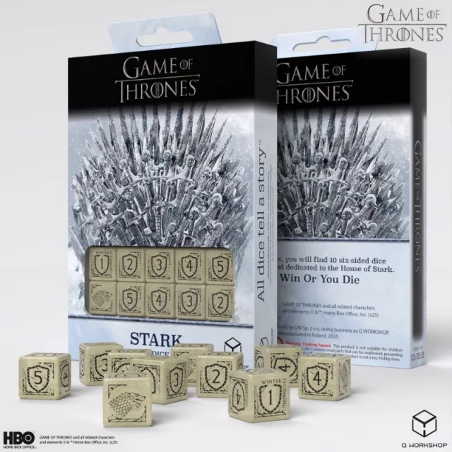 Kostky Game of Thrones - Stark (10ks)