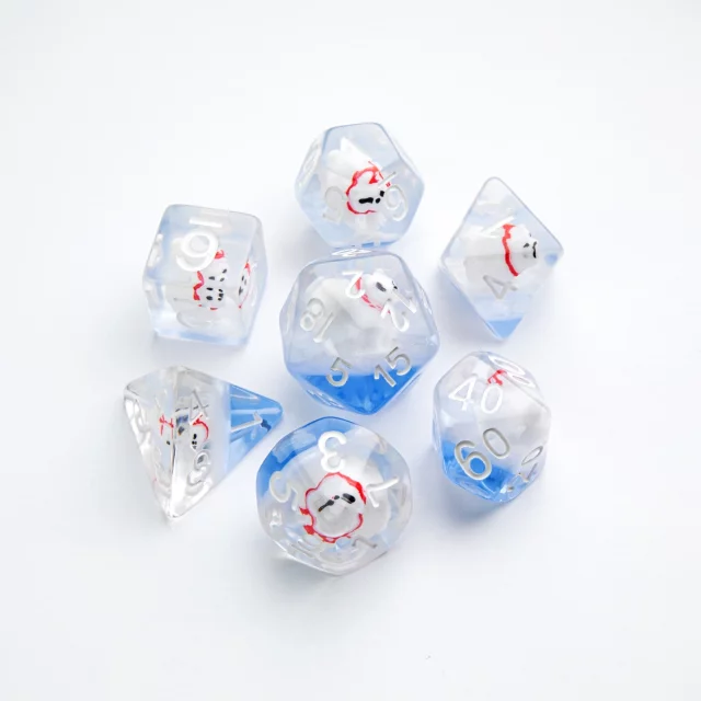 Kostky Gamegenic - Embraced Series - Polar Bear RPG Dice Set (7 ks)