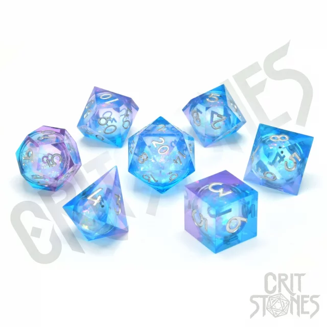 Kostky Pink Ice Liquid Core - RPG Dice Set  (7 ks)