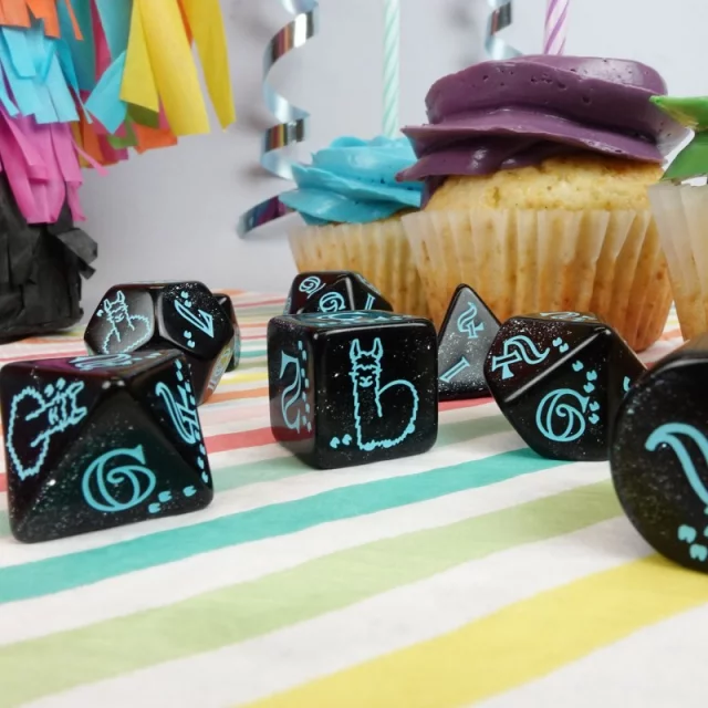 Kostky Q-Workshop 20 years: Llama Dice Set (Q-Workshop)