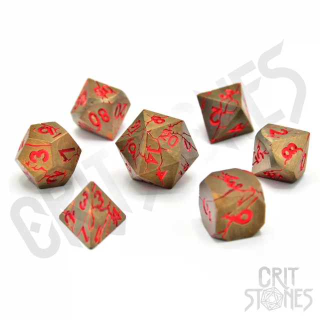 Kostky Rage Within Metal - RPG Dice Set  (7 ks)