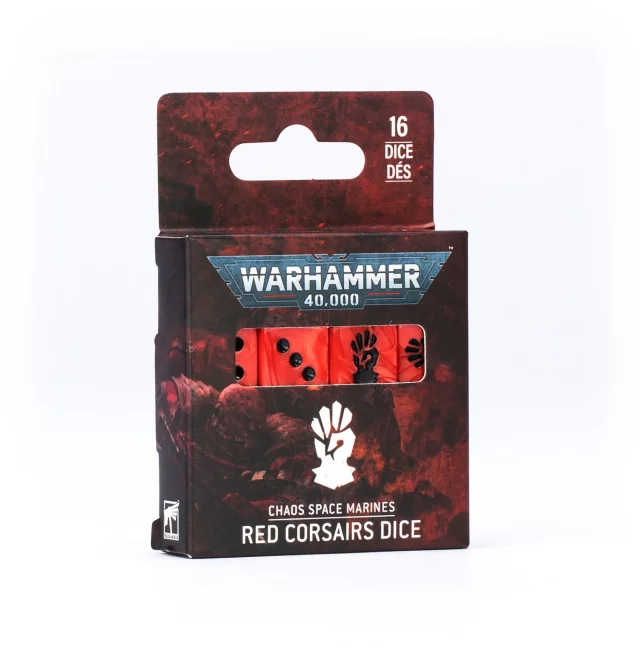 Kostky Warhammer: 40,000 - Chaos Space Marines: Red Corsairs Dice (16 ks)
