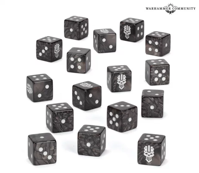 Kostky Warhammer 40,000 - Iron Warriors Dice (16 ks)