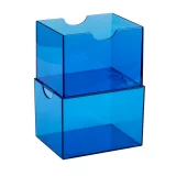 Krabička na karty Dragon Shield - Clear Blue (Strongbox 100+)