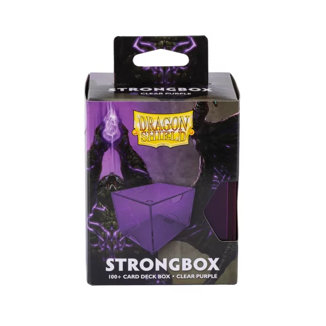 Krabička na karty Dragon Shield - Clear Purple (Strongbox 100+)