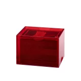 Krabička na karty Dragon Shield - Clear Red (Strongbox 100+)