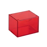 Krabička na karty Dragon Shield - Clear Red (Strongbox 100+)