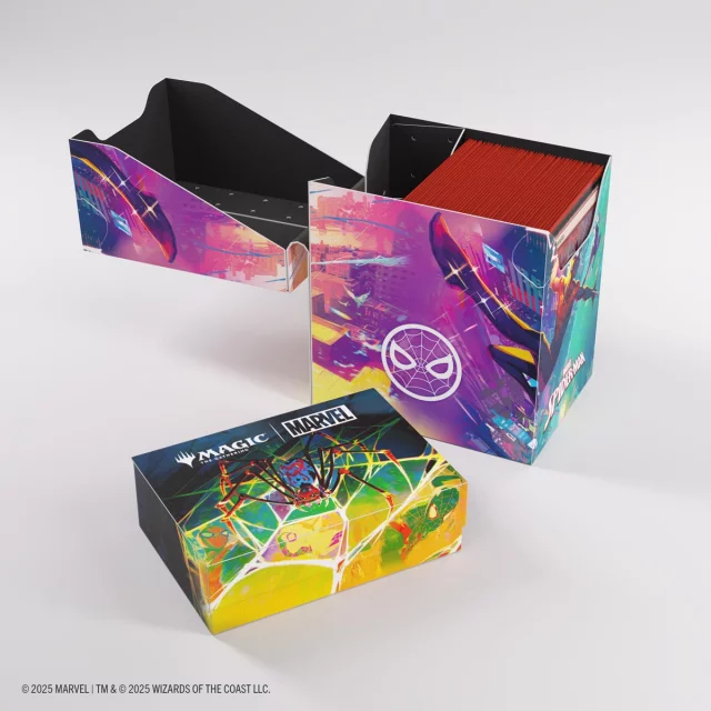 Krabička na karty Gamegenic - Magic: The Gathering Soft Crate 80+ Spider-Man/Spider-Gwen