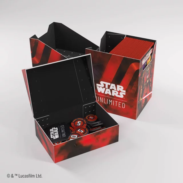 Krabička na karty Gamegenic - Star Wars: Unlimited Soft Crate Darth Vader/Director Krennic