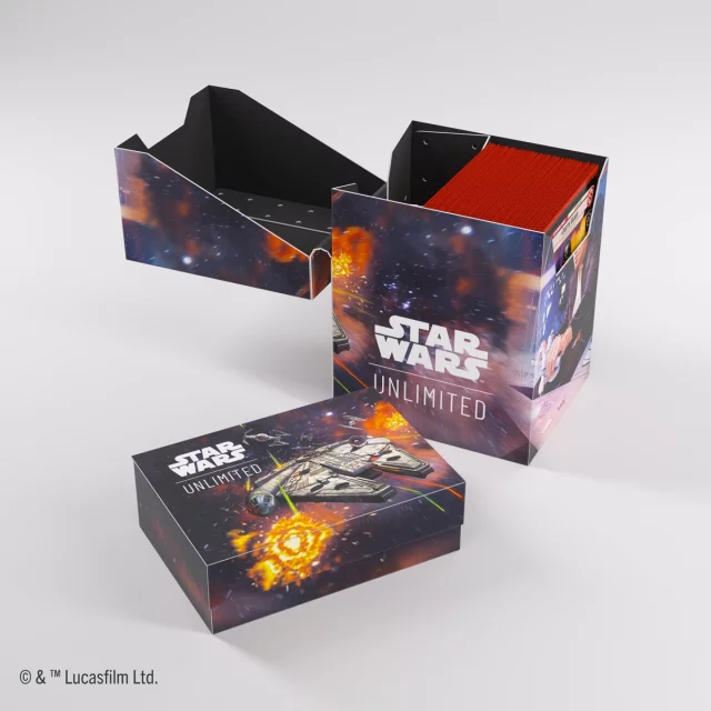 Krabička na karty Gamegenic - Star Wars: Unlimited Soft Crate Han Solo Millenium Falcon