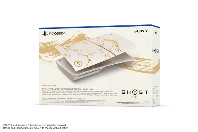 Kryt na konzoli PlayStation 5 Standard Edition - Ghost of Yōtei Gold Limited Edition