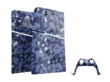Kryt na konzoli PS5 Slim - Blue Wave Camo Faceplates Kit