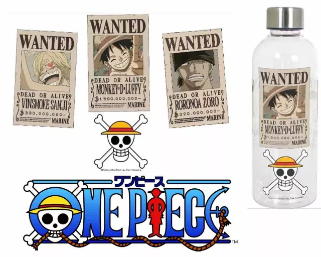 Láhev na pití One Piece - Wanted
