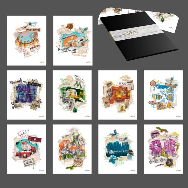 Litografie Harry Potter - Limited Edition Set (10 kusů)