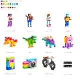 Magnetická stavebnice PIXIO 800 (Design Series)