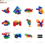 Magnetická stavebnice PIXIO - Bright Animals (Story Series)