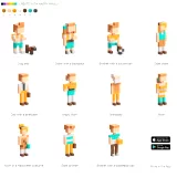 Magnetická stavebnice PIXIO - Happy Family (Story Series)