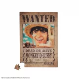 Magnetické Puzzle One Piece - Luffy Wanted Poster