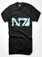 Mass Effect 3 - Glitch N7 Logo, black, Size XL