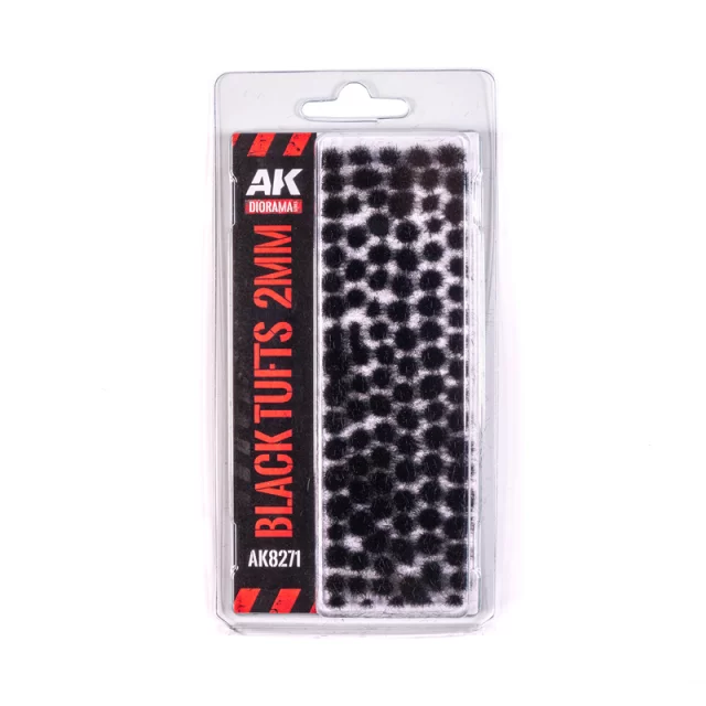 Modelářský porost AK - Black Fantasy tufts (2 mm)