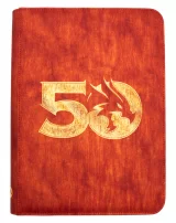 Obal na knihu Dungeons & Dragons - 50th Anniversary Premium Zip Book & Character Folio (Ultra Pro)