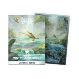 Ochranné obaly na karty Dragon Shield - Landfall Series - Matte Dual Sleeves Misty Rainforest (100 ks)