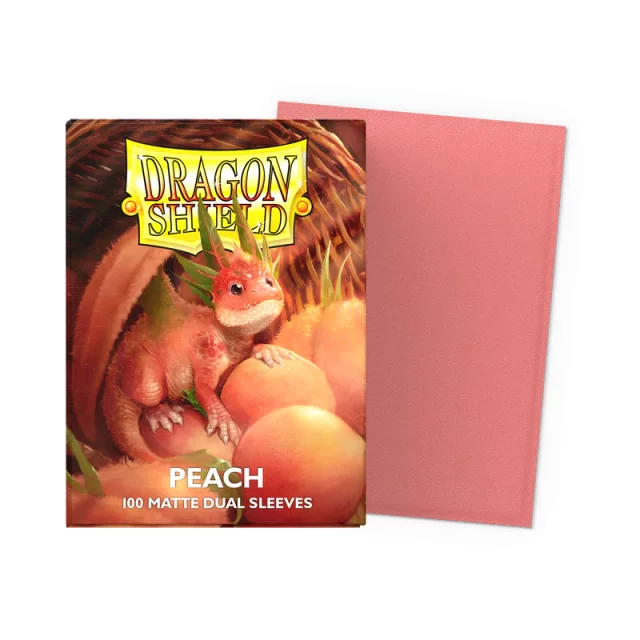 Ochranné obaly na karty Dragon Shield - Matte Dual Sleeves Peach (100 ks)