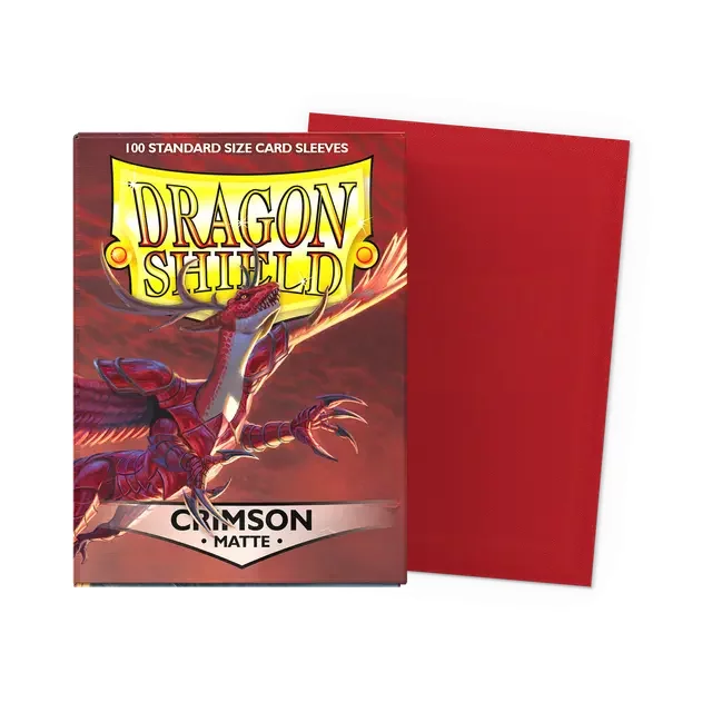 Ochranné obaly na karty Dragon Shield - Standard Sleeves Matte Crimson (100 ks)